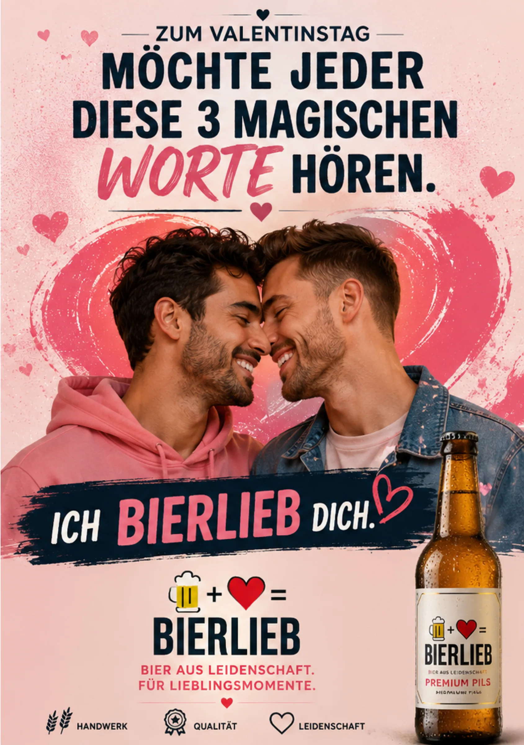 Zweites City-Light-Plakat der Bierlieb-Kampagne