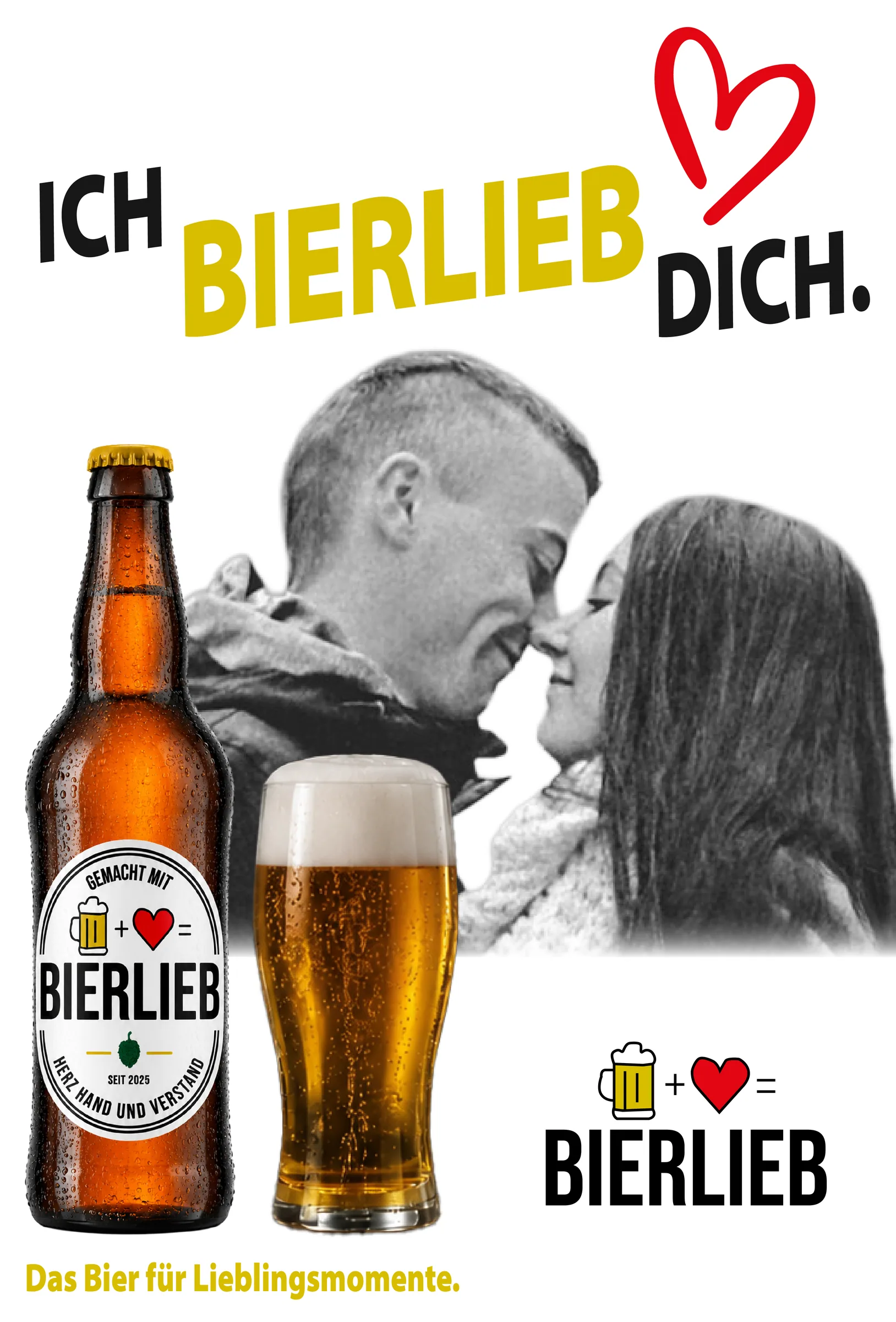 Sechstes City-Light-Plakat der Bierlieb-Kampagne